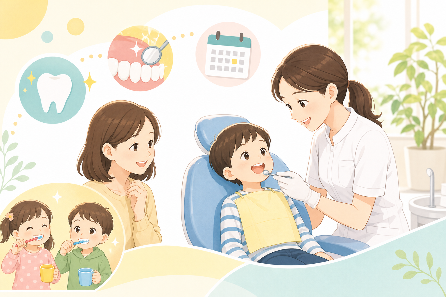 お子さんの歯医者通いは何ヶ月おきが正解？リスクで変わる定期健診の受け方